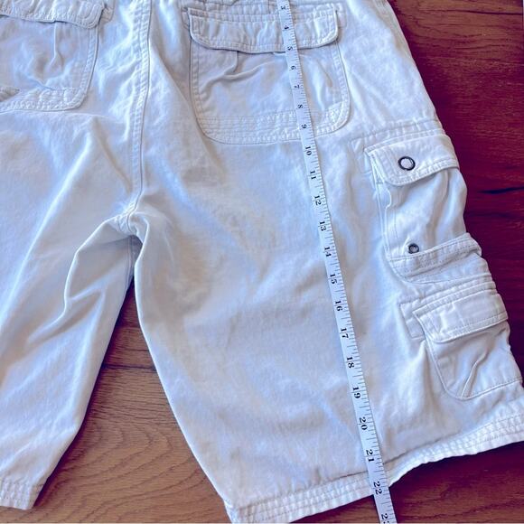 Iron Co. Mens Cream Cargo Pocket Shorts size 34 - Picture 6 of 10